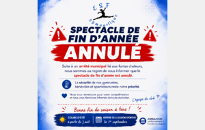 Annulation spectacle