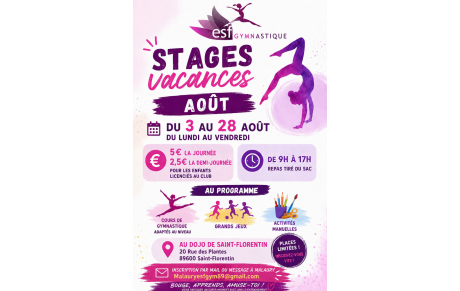 Stage Vacances