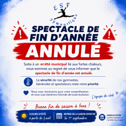 Annulation spectacle