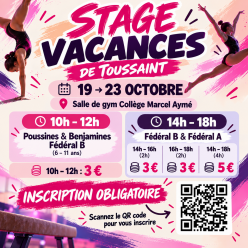 Stage vacances